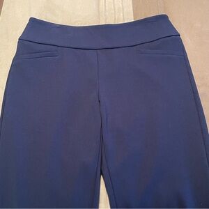 NY&C 7th Avenue Pull On Bootcut Stretch Pant, Navy Blue, size M. Gently worn.